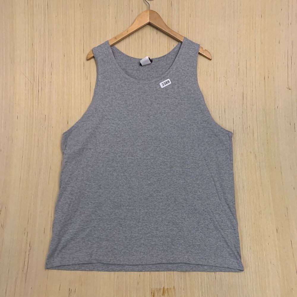 Vintage B & E Sport Tank Top Shirt Extra Large Grey Short Sleeve Men's Pullover